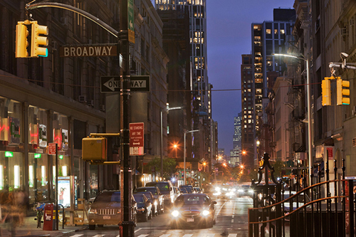 Đường đèn LED của New York vào năm 2017